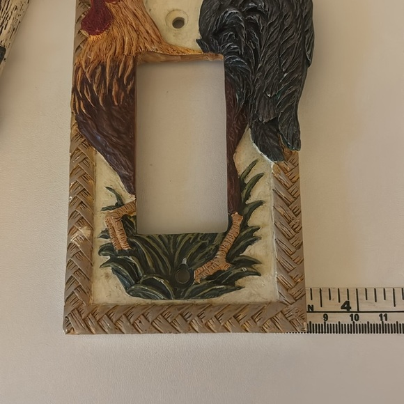 SET OF TWO Rustic Rooster and Birdhouse Light Switch Covers cottage farmhouse - Picture 14 of 15